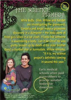 1999 Inkworks Buffy the Vampire Slayer Season 2 #6 The Science Project Back