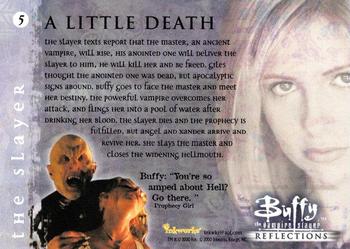 2000 Inkworks Buffy Reflections the H.S. Years #5 A Little Death Back