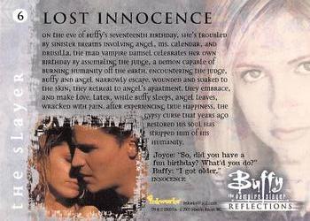 2000 Inkworks Buffy Reflections the H.S. Years #6 Lost Innocence Back