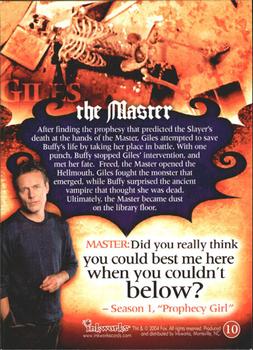 2004 Inkworks Buffy the Vampire Slayer Big Bads #10 The Master Back