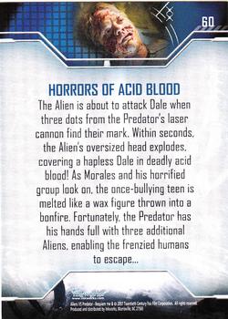 2007 Inkworks Alien vs. Predator Requiem #60 Horrors of Acid Blood Back