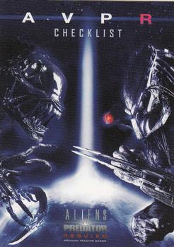 2007 Inkworks Alien vs. Predator Requiem #81 AVPR Checklist Front