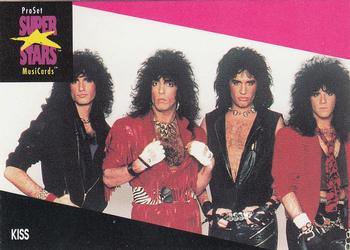 1991 Pro Set SuperStars MusiCards #196 Kiss Front