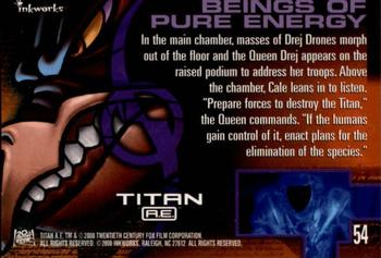2000 Inkworks Titan A.E. #54 Beings of Pure Energy Back