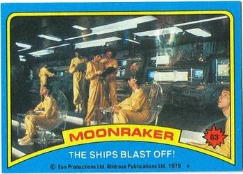 1979 Topps Moonraker #63 The ships blast off! Front