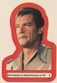 1979 Topps Moonraker - Stickers #4 James Bond Front