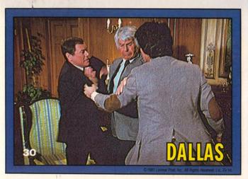 1981 Donruss Dallas #30 Family fight Front