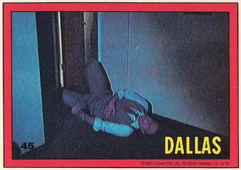 1981 Donruss Dallas #45 Shot down! Front