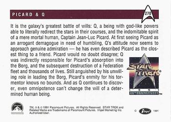 1991 Impel Star Trek 25th Anniversary #270 Picard & Q Back