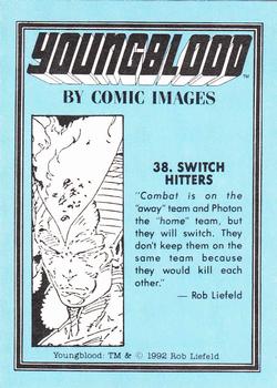 1992 Comic Images Youngblood #38 Switch Hitters Back