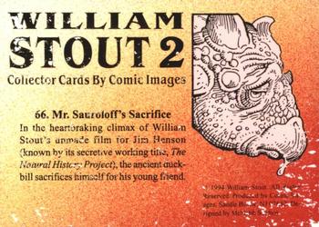 1994 Comic Images William Stout 2 #66 Mr. Sauroloff's Sacrifice Back