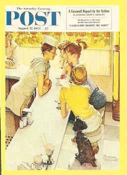 1993 Comic Images Norman Rockwell Saturday Evening Post #66 Soda Fountain Front