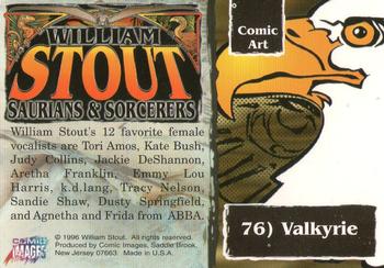 1996 Comic Images William Stout 3: Saurians and Sorcerers #76 Valkyrie Back