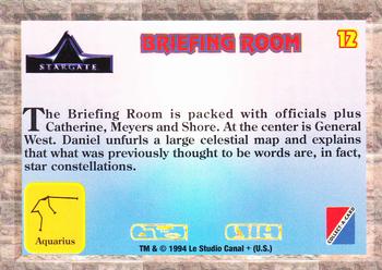 1994 Collect-A-Card Stargate #12 Briefing Room Back