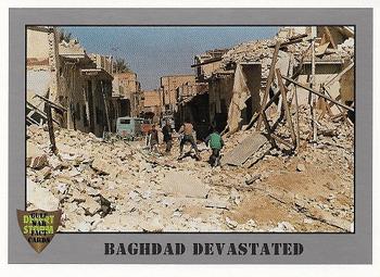 1991 Dart Gulf War Facts #69 Baghdad Devastated Front