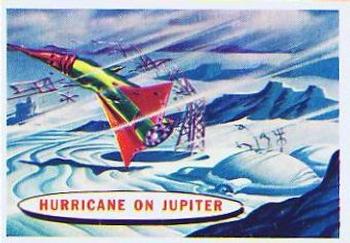 1957 Topps Space #82 Hurricane On Jupiter Front