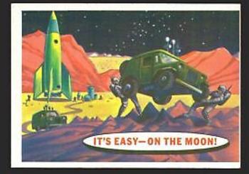 1968 Topps Target Moon (Salmon Backs) #38 It's Easy - On the Moon! Front