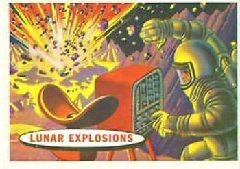 1968 Topps Target Moon (Salmon Backs) #48 Lunar Explosions Front