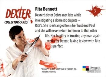 2009 Breygent Dexter Seasons 1 and 2 #3 Rita Bennett Back