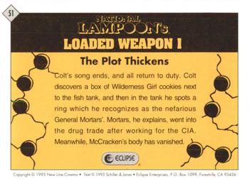 1993 Eclipse Loaded Weapon 1 #51 The Plot Thickens Back