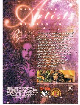 2000 Dynamic Forces Witchblade Millennium #36 At any given moment to demand Justice the Wit Back