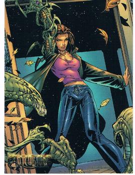 2000 Dynamic Forces Witchblade Millennium #38 Sara took to the streets and while working, k Front