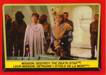 1983 O-Pee-Chee Star Wars: Return of the Jedi #63 Mission: Destroy the Death Star! Front