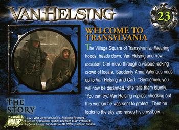 2004 Comic Images Van Helsing #23 Welcome to Transylvania Back