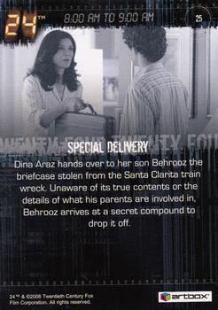 2006 ArtBox 24 Season 4 #25 Special Delivery Back