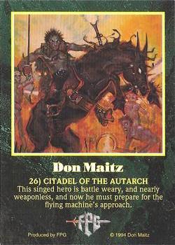 1994 FPG Don Maitz #26 Citadel of the Autarch Back