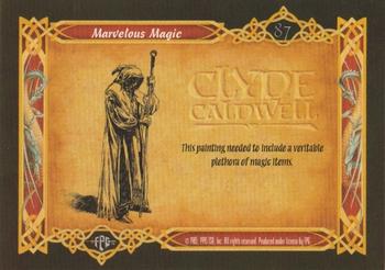 1995 FPG Clyde Caldwell #87 Marvelous Magic Back