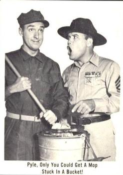 1965 Fleer Gomer Pyle #7 Pyle, only you could get a mop stuck in a bucket! Front