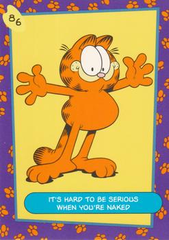 1992 SkyBox Garfield Premier Edition #86 It's Hard To Be Serious When You're Naked Front