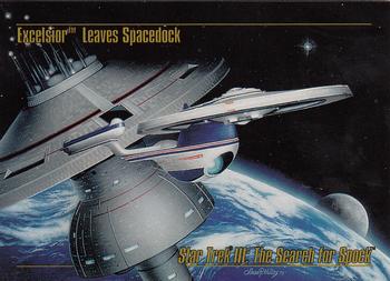 1993 SkyBox Star Trek Master Series #25 Excelsior  Leaves Spacedock Front