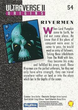 1994 SkyBox Ultraverse II #54 Rivermen Back