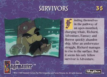 1994 Skybox Pagemaster #35 Survivors Back