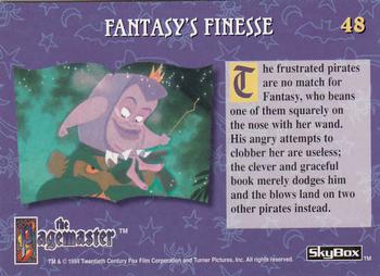 1994 Skybox Pagemaster #48 Fantasy's Finesse Back