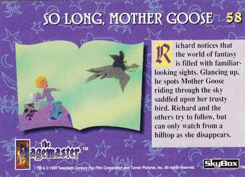 1994 Skybox Pagemaster #58 So Long, Mother Goose Back