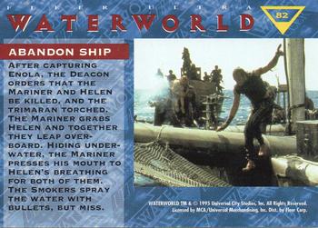 1995 Ultra Waterworld #82 Abandon Ship Back