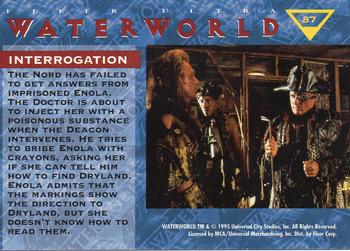 1995 Ultra Waterworld #87 Interrogation Back