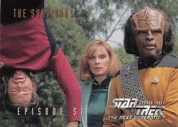 1995 SkyBox Star Trek: The Next Generation Season 3 #238 The Survivors Front