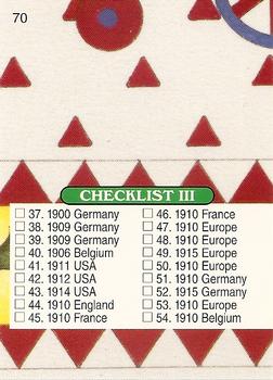 1994 TCM Santa Around The World #70 1940 USA / Checklist III Back