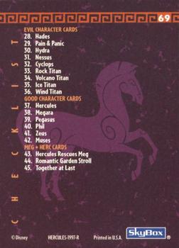 1997 Skybox Disney Hercules #69 Checklist Back