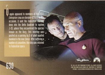 1997 SkyBox Star Trek: The Next Generation Season 6 #630 Q Back
