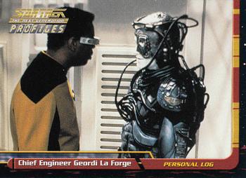2000 SkyBox Star Trek The Next Generation Profiles #6 Chief Engineer Geordi La Forge Front