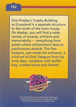 1992 The River Group The Elvis Collection #182 Elvis Presley's Trophy Building at Graceland... Back