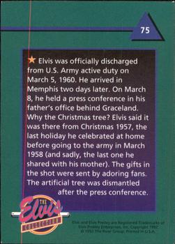 1992 The River Group The Elvis Collection #75 Elvis was officially discharged from U.S. Army... Back