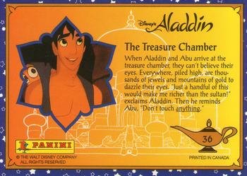 1993 Panini Aladdin #36 The Treasure Chamber Back