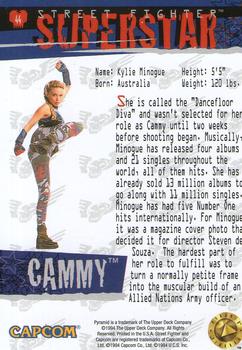 1995 Upper Deck Street Fighter #44 Cammy Back