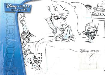 2004 Upper Deck Disney Pixar Treasures #DPT-91 Woody & Buzz in Andy's Room Front